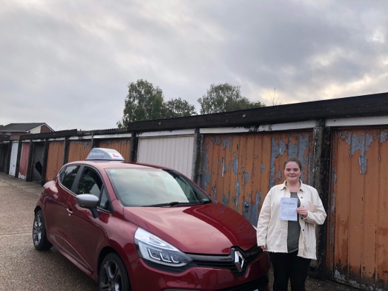 Lessons with “Kirsty” Improved my confidence on the road.<br />
<br />
I passed my driving test today thanks to “Kirsty”, highly recommended. <br />
<br />
Passed Friday 23rd September 2022.