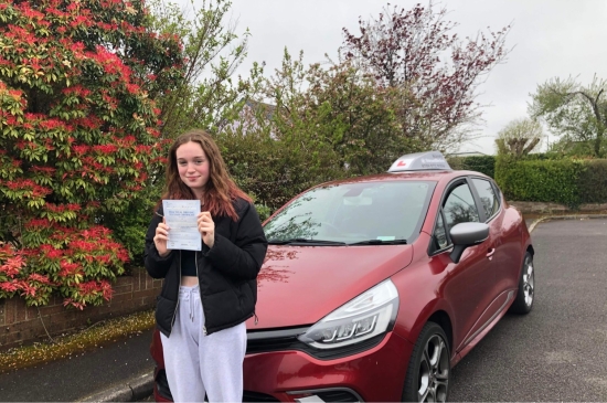 Passed first time with the help of my instructor “Kirsty”. <br />
<br />
Amazing and very professional and would recommend this driving school as it helped me gain a lot of confidence.<br />
<br />
Passed Tuesday 12th April 2022.