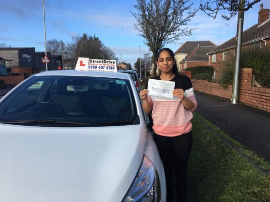 Delighted for ”Anika Lukha' who passed the new “SatNav” driving test today at Poole DTC, at the “1st Attempt”, only “ONE” driving faults, fantastic news.<br />
<br />

<br />
<br />
Well done from your instructor 'Louise' and ALL of us at StreetDrive (School of Motoring), may we wish you many years of safe driving - Passed Monday 22nd January 2018.