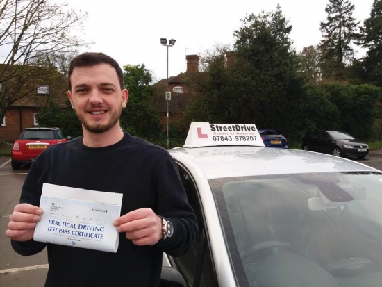 Beep, beep, congratulations to 'Azem Etheni' who passed his driving test today at Westbury DTC, just “FOUR” driving faults, we are ALL delighted for you.<br />
<br />
Congratulations from your instructor 'Roger' and ALL of us at StreetDrive (School of Motoring), may we wish you many years of safe driving - Passed Friday 25th January 2019.