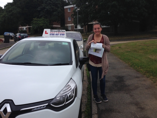 Passed on her 18th Birthday congratulations to Cjay Adams who passed her driving test today at Poole DTC just TWO driving faults very well done we are all delighted for you<br />
<br />

<br />
<br />
Congratulations from your instructor Louise and ALL of us at StreetDrive School of Motoring may we wish you many years of safe driving - Passed Wednesday 27th July 2016