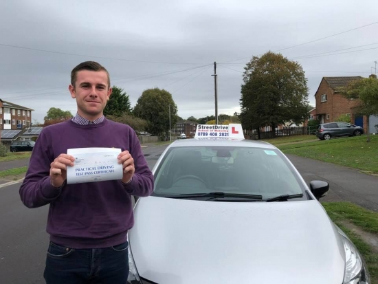 I did a 1 week driving course with 'Shaun' from StreetDrive and passed my driving test 'first time'. <br />
<br />
Anyone looking to do there driving I would highly recommend. They think a lot about there customers to get the best results - Passed Friday 12th October 2018.