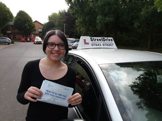 Congratulations to 'Charlotte Warr' who passed her driving test today at Chippenham DTC, and '1st attempt', just SIX driving faults, fantastic news.<br />
<br />

<br />
<br />
Well done from your instructor 'Roger' and ALL of us at StreetDrive (School of Motoring), may we wish you many years of safe driving - Passes Thursday 7th September 2017.