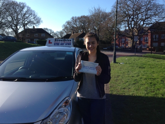 Congratulations to Chloe Chan who passed her driving test 1st Attempt on Monday 15th Feb 2016 very well done<br />
<br />

<br />
<br />
Congratulations from your instructor Louise and ALL of us at StreetDrive School of Motoring may we wish you many years of safe driving