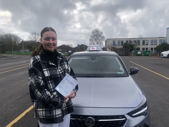 Congratulations Abby on passing your driving test today at the first attempt, very well done. Enjoy the freedom & stay safe! 👋 🎊🎉Passed Monday 14th March 2022.