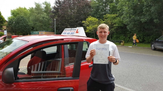 Congratulations to Daniel Wright who passed his driving test 1st Attempt today at Chippenham DTC very well done we are delighted for you<br />
<br />

<br />
<br />
Congratulations from your instructor Bradley and ALL of us at StreetDrive School of Motoring may we wish you many years of safe driving - Passed Tuesday 12th July 2016