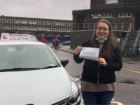 I passed my test first time with “Louise”, shes a brilliant Instructor, so patient and encouraging. <br />
<br />
I fully recommend StreetDrive - Passed Friday 18th December 2021.