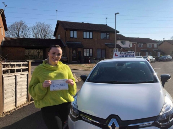 Beep, beep, congratulations to “Evie Collins' who passed her driving test this morning at Poole DTC, and at the “1st attempt”, just “THREE” driving faults, we are ALL delighted for you.<br />
<br />
Congratulations from your instructor 'Louise' and ALL of us at StreetDrive (School of Motoring), may we wish you many years of safe driving - Passed Tuesday 26th Feb 2019.