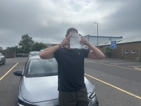 Congratulations “Aaron” who passed his car test this afternoon, at Poole DTC.<br />
<br />
Very well done mate, enjoy the freedom & stay safe! 👏 🎉 🙌<br />
<br />
Passed Tuesday 24th June 2025.