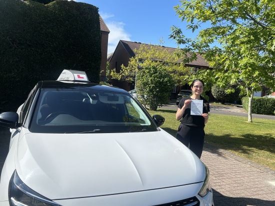 “Louise” was very patient and very responsive to my learning needs. I had a lot of fun in our lessons and she made learning how to drive less stressful!<br />
<br />
I passed first time! She was very supportive throughout the whole process and I really enjoyed our lessons! <br />
<br />
Thank you Louise!