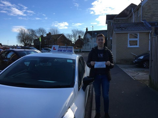 Delighted for ”Ian Crook' who passed the new “SatNav” driving test today at Poole DTC, only “FOUR” driving faults, fantastic news.<br />
<br />

<br />
<br />
Well done from your instructor 'Louise' and ALL of us at StreetDrive (School of Motoring), may we wish you many years of safe driving - Passed Monday 5th Feb 2018.