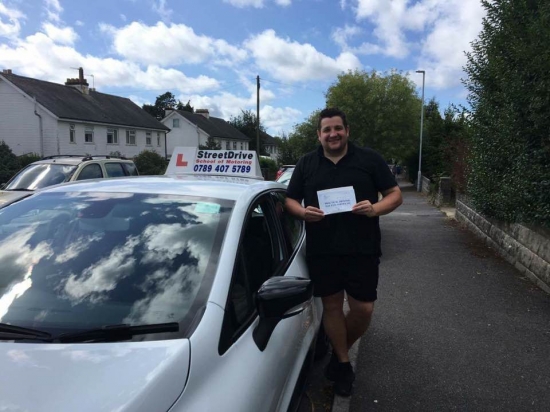 Delighted for Matt Roles who passed his driving test today at Poole DTC just THREE driving faults fantastic news<br />
<br />

<br />
<br />
Well done from your instructor Louise and ALL of us at StreetDrive School of Motoring may we wish you many years of safe driving - Passed Friday 18th August 2017