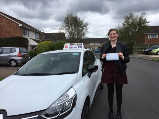 Delighted for Natasha Drane who passed her driving test yesterday at Poole DTC 1st Attempt - just THREE driving faults<br />
<br />

<br />
<br />
Well done from your instructor Louise and ALL of us at StreetDrive School of Motoring may we wish you many years of safe driving - Passed Friday 7th April 2017
