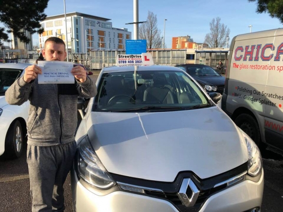 Beep, beep, congratulations to 'Reece Davis' who passed his driving test this morning at Poole DTC, “1st attempt”, just “THREE” driving faults, we are ALL delighted for you.<br />
<br />
Congratulations from your instructor 'Shaun' and ALL of us at StreetDrive (School of Motoring), may we wish you many years of safe driving - Passed Monday 17th December 2018.