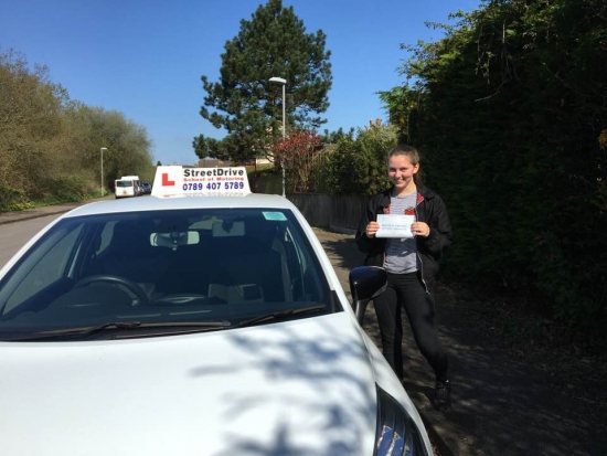 Delighted for ”Shauna Attwater' who passed her driving test today at Poole DTC, it was her “1st Attempt” just “FOUR” driving faults.<br />
<br />

<br />
<br />
Well done from your instructor “Louise' and ALL of us at StreetDrive (School of Motoring), may we wish you many years of safe driving - Passed Friday 20th April 2018