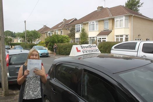 Congratulations to Sophie King who passed her driving test 2nd Attempt at Chippenham DTC very well done<br />
<br />

<br />
<br />
Congratulations from your instructor Philip and ALL of us at StreeDrive School of Motoring may we wish you many years of safe driving - Passed Tues 7th June 2016