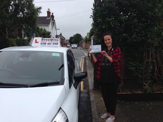 Professional service… I would recommend StreetDrive to anyone wishing to learn to drive <br />
<br />

<br />
<br />
Thank you Louise for your patience and help - Passed 2nd August 2016