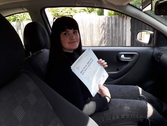 Congratulations to Becca Edwards for passing her driving test 1st time with only a few minors.