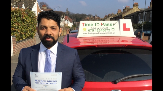Hi everyone if you are looking to learn the skills for life then look no further then Time to pass driving school is the answer to your driving licence I have nothing to write everyone already said everything about my instructor Gulzar But I would definitely like to say a very big thanks for helping me to pass the driving test especially in London <br />
<br />

<br />
<br />
Nitin