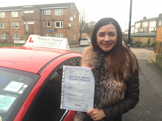 I want to say thanks to my instructor Gulzar he was recommended by friends who passed test as well for taking the time and helping me to pass my driving test Furthermore I really appreciate your patience as I understand how difficult it is to get a driving license in London Once again thank you for all your professional skills which have helped me to achieve my goal