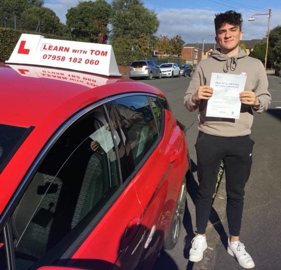 Kian learned to drive with the help of Tom McDermid.