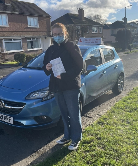 Katie learned to drive with the help of Gemma Dick