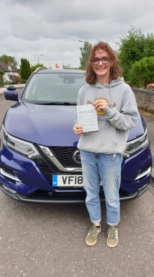 Rebecca learned to drive with the help of Steven Swan