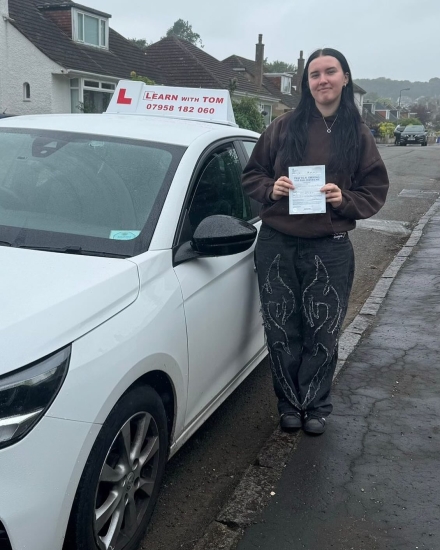 Lucy learned to drive with Gemma Dick