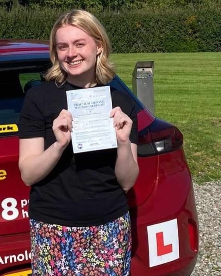 Emma learned to drive with Steven Swan