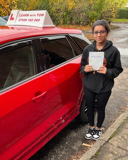 Priya learned to drive with Tom 🚗💨