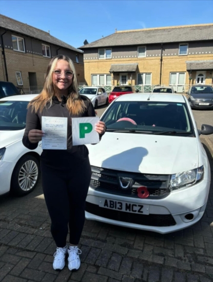 Abi learned to drive with Steven Swan