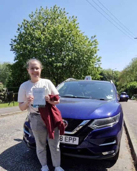 Ebony learned to drive with Steven Swan