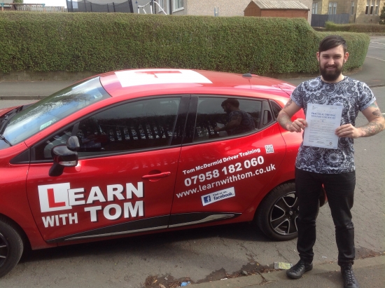 Excellent instructor Passed my test with Tom today patience of a saint and all round good guy See attached cheesey picture of me with pass cert<br />
<br />

<br />
<br />
Thanks Tom