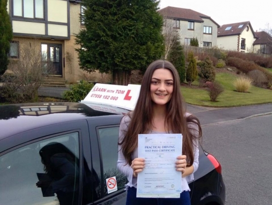 Emily learned to drive with Crawford Connolly