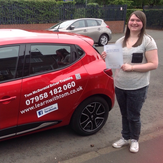 Tom really helped to build my confidence in the car each week He has a calm and friendly approach to teaching and I thoroughly enjoyed taking lessons with Tom