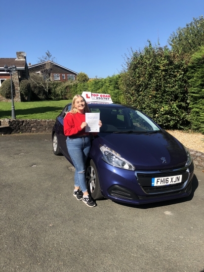 Well done Georgia on passing your test with only 4 driving faults!