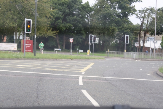 Stay in you lane to exit watch signs lights and road markings