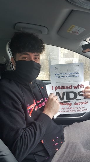 A massive congratulations to Hallam Bickall who passed in Weston today 1st time. Just 2 driver faults and some really nice comments from your examiner about your drive. I´m so proud of you, a well deserved passed after all your hard work. Stay safe and I look forward to seeing you on the road. Take care Wendy   ☆☆☆  way to go fella☆☆☆