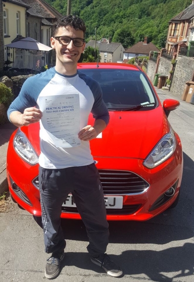 21.6.18 - What a stunning result from Ben Dennis on passing his test in Abergavenny 1st time with just 1 minor. Good luck being a mad scientist and enjoy Illfracombe :-)