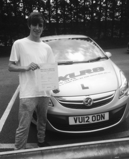 26516 - Congratulations to Corey Barnardo on passing his driving test in Merthyr Tydfil 1st time