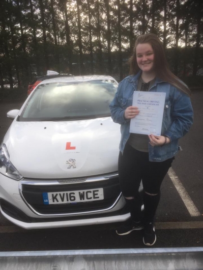 5.3.19 - Congratulations to Hannalee on passing her driving test today after completing a semi intensive course with our Peter ... safe driving!! 🚦🚗
