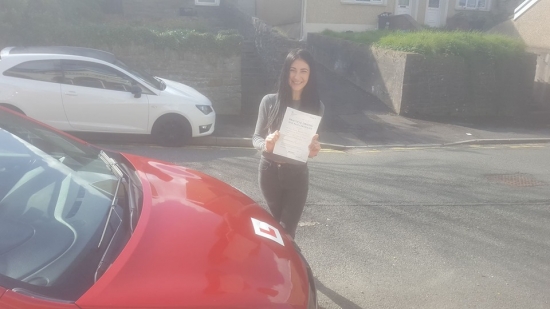 4.9.2019 - A massive well done to Iuliana Madalina Voda on passing her Automatic driving test today after doing an intensive course with our Rob. All