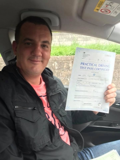3.9.18 - Congratulations to John on passing his driving test 1st time in Merthyr.... stunning result 🚦🚘