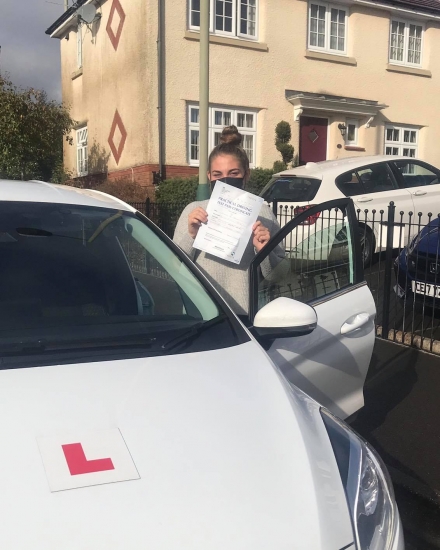 Congratulations to Lauren who passed her test 1st time in Merthyr Tydfil with Ali... you worked incredibly hard for this and really deserve this win!!