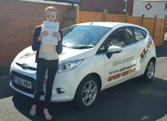 31715 - Ali made my lessons so enjoyable and fun Could never have passed my test first time without her 100 recommend<br />
<br />

<br />
<br />
Congratulations to Megan Price on passing her driving test 1st time in Merthyr Tydfil todayRESULT Enjoy driving your mini x