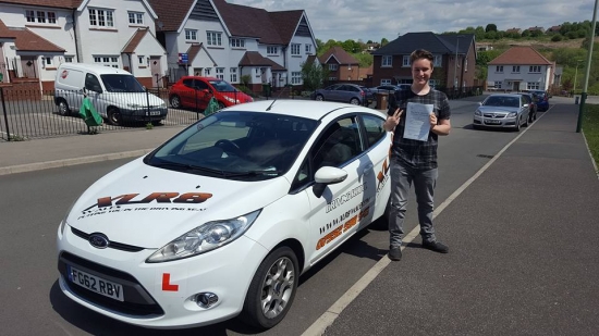 16516 - Congratulations to Morgan on passing his driving test today in Merthyr Tydfil