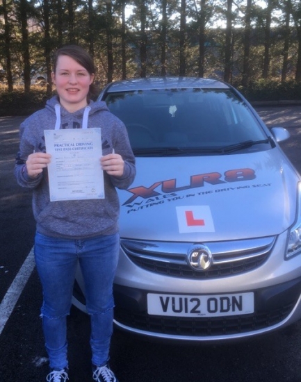 20117 - Congratulations goes out to Morgan Rogers who passed her driving test 1st time today in Merthyr Tydfil with our Peter :-