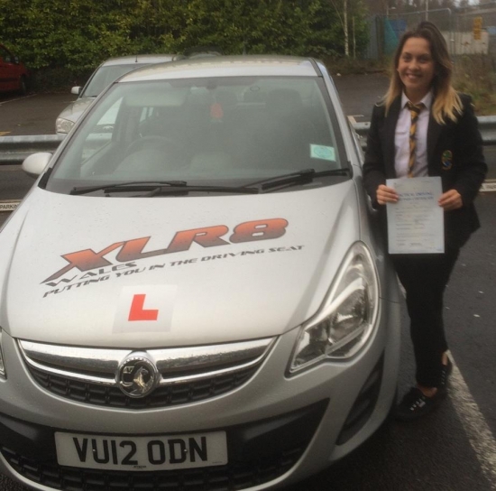 271115 - 271115 - Congratulations to Morgan Williams on passing his driving test in Merthyr Tydfil 1st time what a lovely result