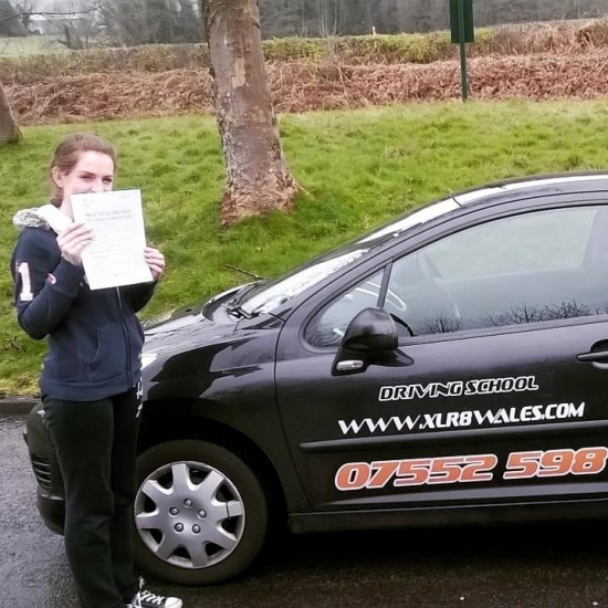 2415 - Congratulations Rhiannon on passing your driving test today in Abergavenny Really pleased you have passed before the added stress of your A Levels Best of luck for the future :-