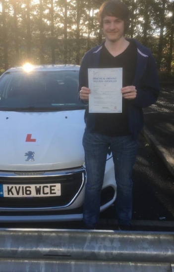 5102017 - Congratulations to Zak King who passed his driving test today in Merthyr 1st time with our Peter :-
